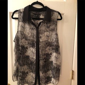 Reptile print tank top by Banana Republic. Size L